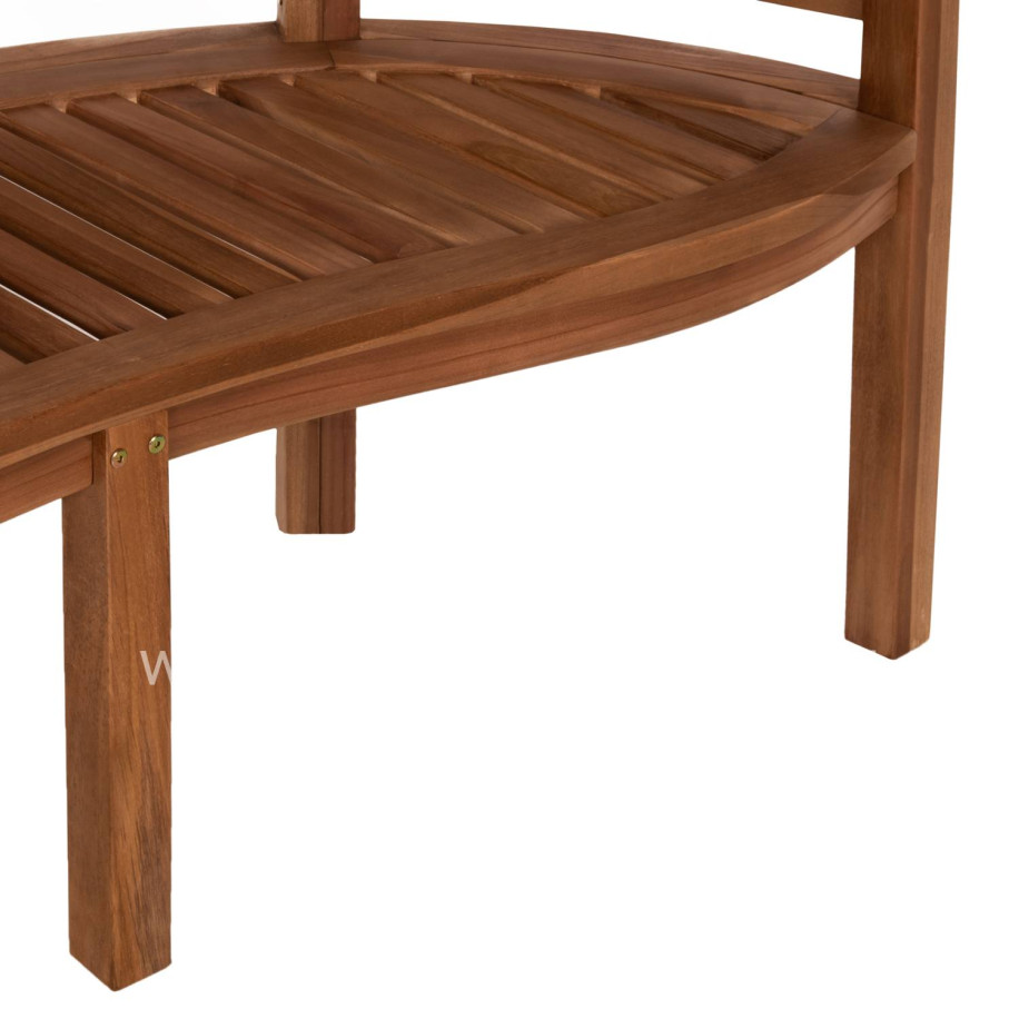 BENCH 2-SEATER CAPO HM9539 TEAK WOOD IN NATURAL COLOR 149x59x86Hcm.