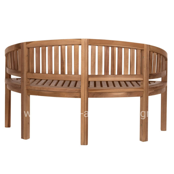 BENCH 2-SEATER CAPO HM9538 TEAK WOOD IN NATURAL COLOR 121X59X86Hcm.