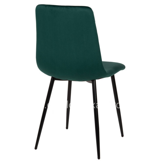 DINING CHAIR LATRELL HM8587.03 CYPRESS GREEN VELVET & BLACK METAL LEGS 43x54x88Hcm.