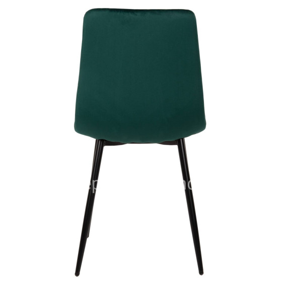 DINING CHAIR LATRELL HM8587.03 CYPRESS GREEN VELVET & BLACK METAL LEGS 43x54x88Hcm.