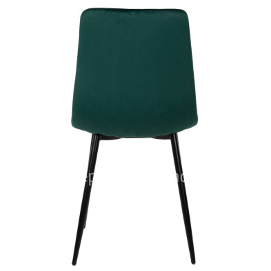 DINING CHAIR LATRELL HM8587.03 CYPRESS GREEN VELVET & BLACK METAL LEGS 43x54x88Hcm.