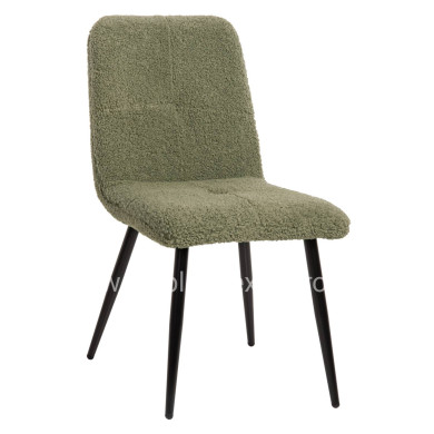 ΚΑΡΕΚΛΑ SHELLY HM8590.03 ΦΥΣΤΙΚΙ TEDDY ΥΦΑΣΜΑ-ΜΕΤΑΛΛΙΚΑ ΜΑΥΡΑ ΠΟΔΙΑ 48x64x87Yεκ.