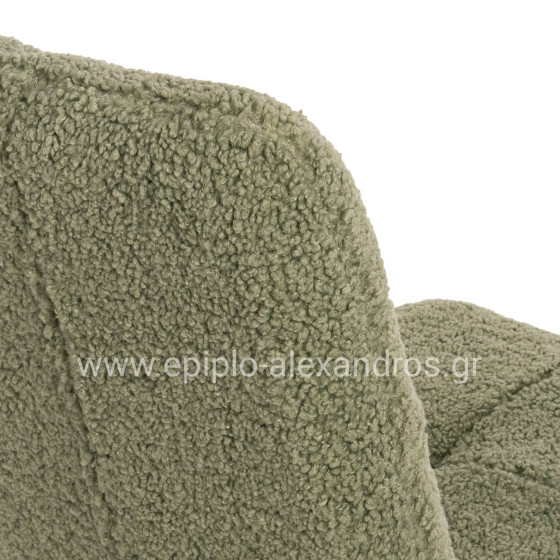 ΚΑΡΕΚΛΑ SHELLY HM8590.03 ΦΥΣΤΙΚΙ TEDDY ΥΦΑΣΜΑ-ΜΕΤΑΛΛΙΚΑ ΜΑΥΡΑ ΠΟΔΙΑ 48x64x87Yεκ.