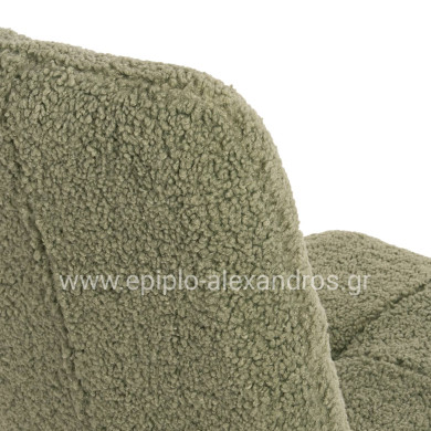 ΚΑΡΕΚΛΑ SHELLY HM8590.03 ΦΥΣΤΙΚΙ TEDDY ΥΦΑΣΜΑ-ΜΕΤΑΛΛΙΚΑ ΜΑΥΡΑ ΠΟΔΙΑ 48x64x87Yεκ.