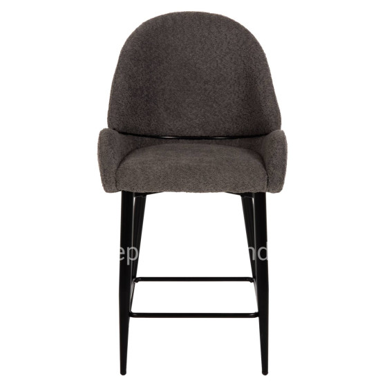 ΣΚΑΜΠΟ ΜΕΣΑΙΟΥ ΥΨΟΥΣ SARKY HM8586.01 ΥΦΑΣΜΑ ΜΠΟΥΚΛΕ ΓΚΡΙ-ΜΑΥΡΑ ΜΕΤΑΛ. ΠΟΔΙΑ 55x62x105Yεκ.