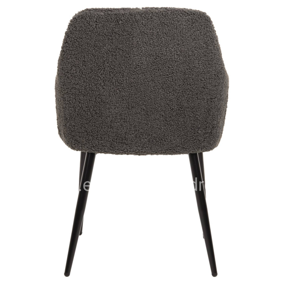 ΠΟΛΥΘΡΟΝΑ SHELLY HM8591.01 ΥΦΑΣΜΑ TEDDY ΓΚΡΙ ΜΕ ΜΑΥΡΑ ΜΕΤΑΛΛΙΚΑ ΠΟΔΙΑ 57x55x87Yεκ.