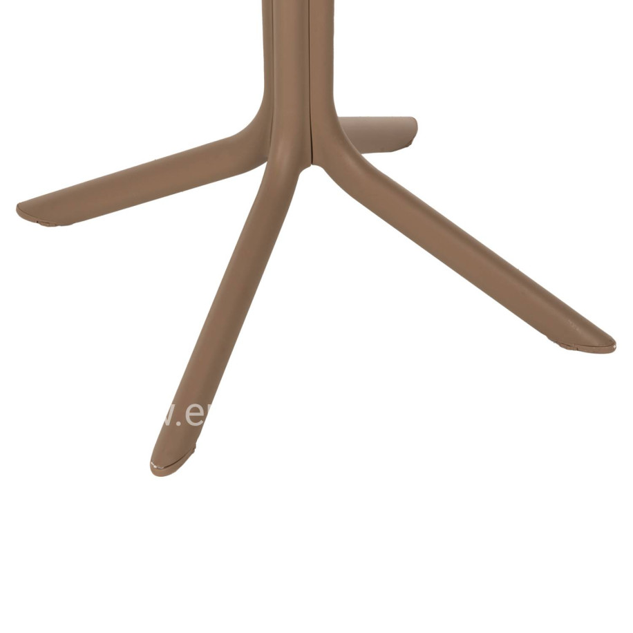 OUTDOOR POLYPROPYLENE SQUARE TABLE LUNAR HM5930.14 CAPPUCCINO 80x80x75Hcm.