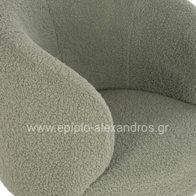 ΠΟΛΥΘΡΟΝΑ ARIEN HM8403.27 ΥΦΑΣΜΑ ΜΠΟΥΚΛΕ ΦΥΣΤΙΚΙ ΜΕ ΑΣΗΜΙ ΒΑΣΗ 78x75x84Υεκ.