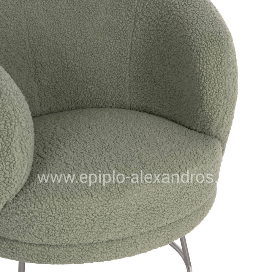 ΠΟΛΥΘΡΟΝΑ ARIEN HM8403.27 ΥΦΑΣΜΑ ΜΠΟΥΚΛΕ ΦΥΣΤΙΚΙ ΜΕ ΑΣΗΜΙ ΒΑΣΗ 78x75x84Υεκ.