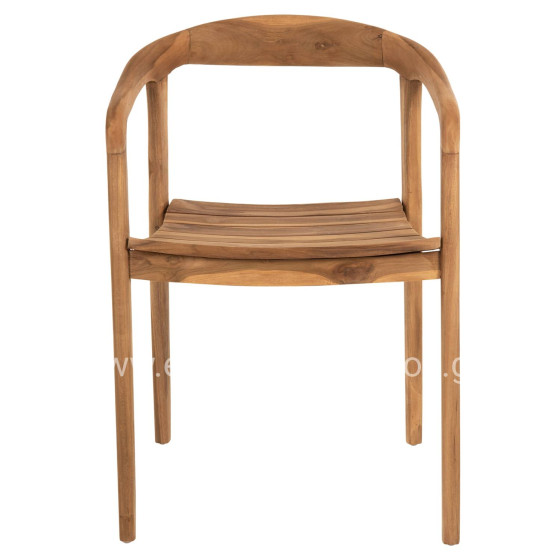 ARMCHAIR DEUS HM9621 TEAK WOOD 54x56x76Hcm.