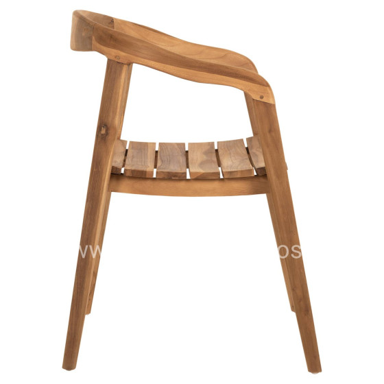 ARMCHAIR DEUS HM9621 TEAK WOOD 54x56x76Hcm.