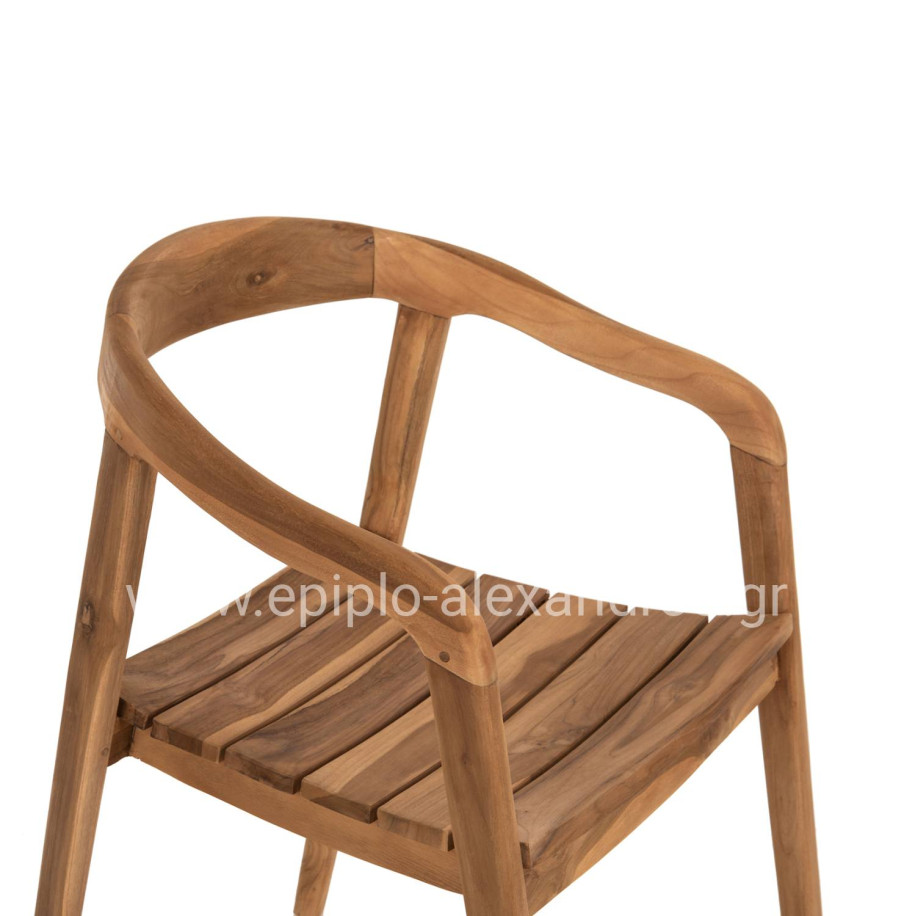 ARMCHAIR DEUS HM9621 TEAK WOOD 54x56x76Hcm.