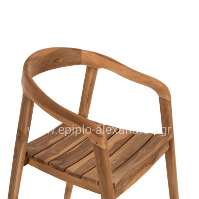 ARMCHAIR DEUS HM9621 TEAK WOOD 54x56x76Hcm.