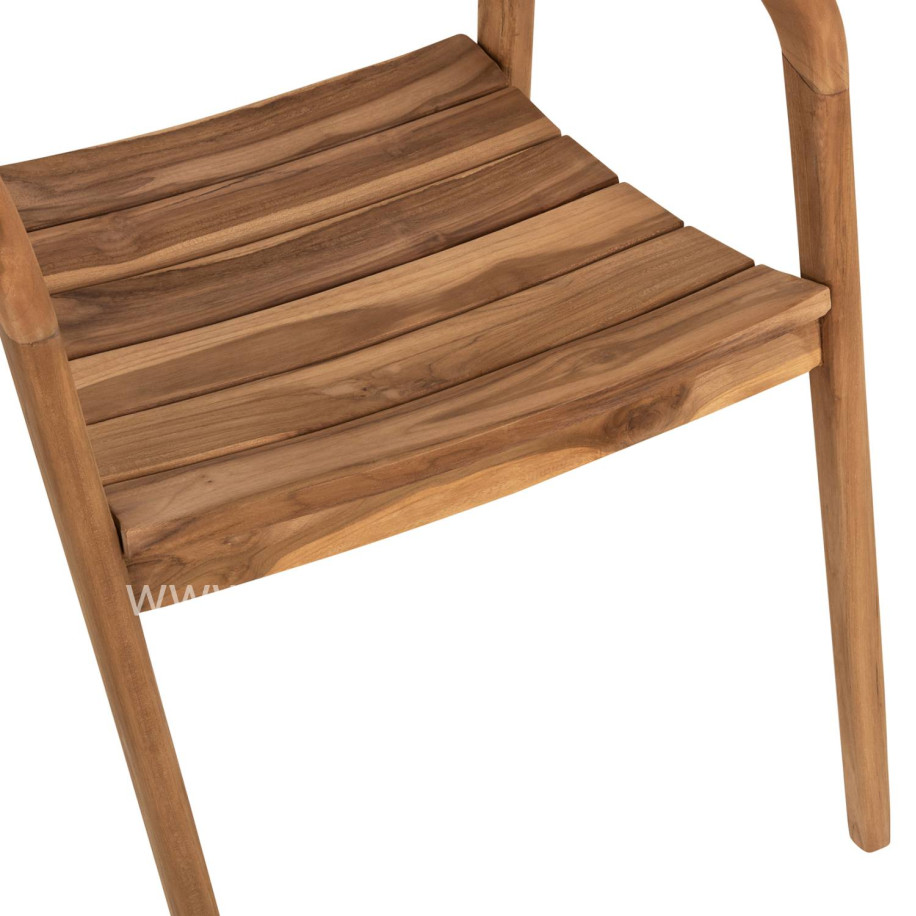 ARMCHAIR DEUS HM9621 TEAK WOOD 54x56x76Hcm.