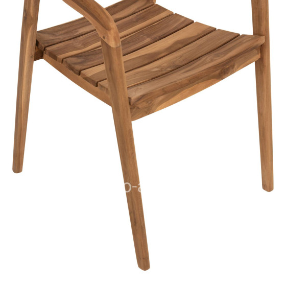 ARMCHAIR DEUS HM9621 TEAK WOOD 54x56x76Hcm.