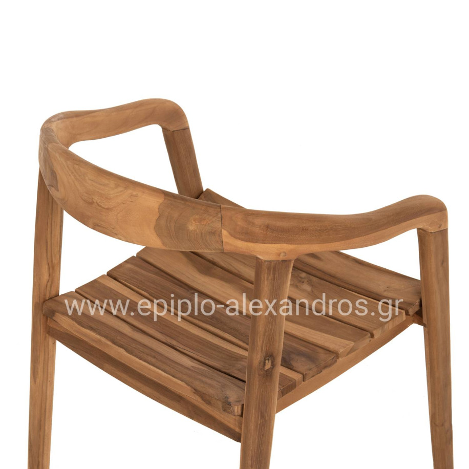ARMCHAIR DEUS HM9621 TEAK WOOD 54x56x76Hcm.