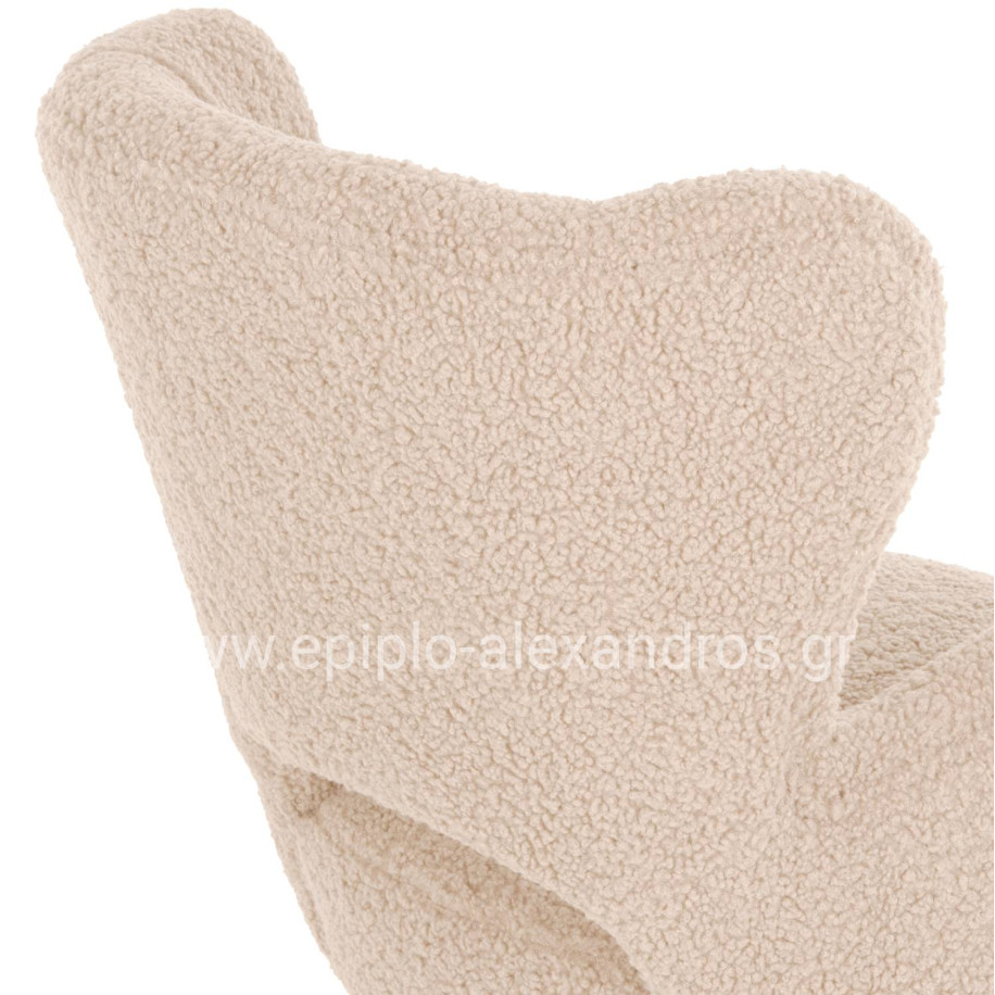 ΜΠΕΡΖΕΡΑ ΠΟΛΥΘΡΟΝΑ MYLIE ΛΕΥΚΟ ΜΠΟΥΚΛΕ HM8394.23 66x76x90Υ εκ.