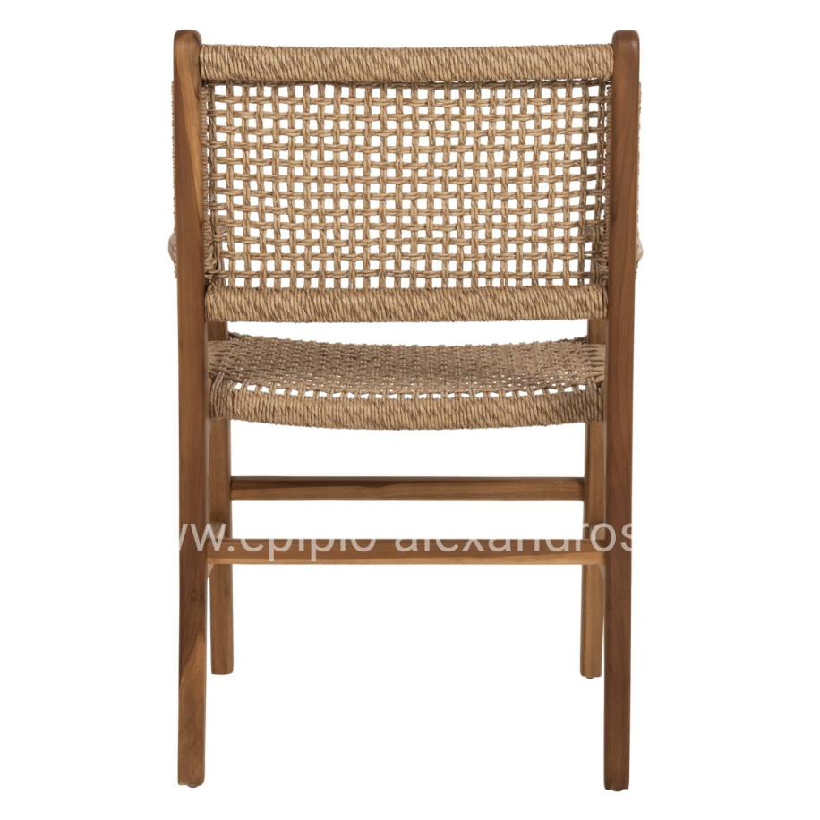 ΠΟΛΥΘΡΟΝΑ ΤΡΑΠΕΖΑΡΙΑΣ NESHA HM9385.11 ΞΥΛΟ ΤΕΑΚ ΜΕ ΣΧΟΙΝΙ ΣΕ ΦΥΣΙΚΗ ΑΠΟΧΡΩΣΗ 57.5x59x90Υ εκ.