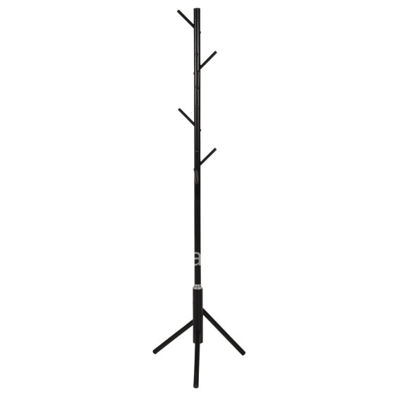 FLOOR STANDING HANGER HM9574.01 METALLIC IN BLACK COLOR-8 HANGING POSITIONS 48x48x173Hcm.