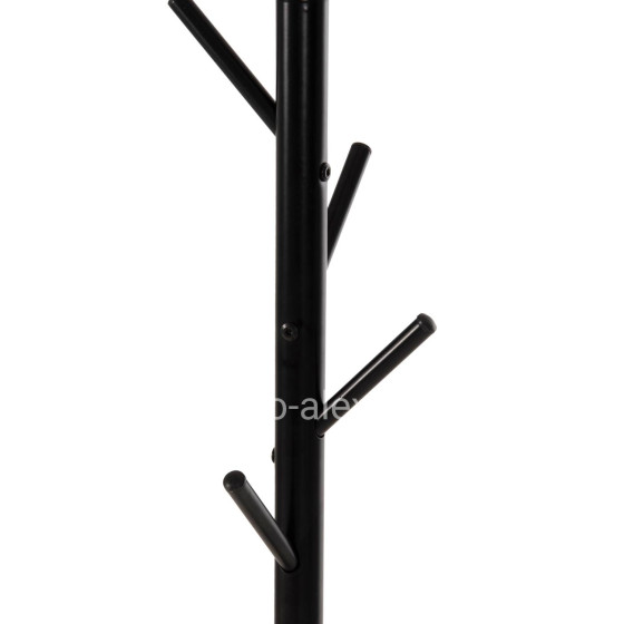 FLOOR STANDING HANGER HM9574.01 METALLIC IN BLACK COLOR-8 HANGING POSITIONS 48x48x173Hcm.