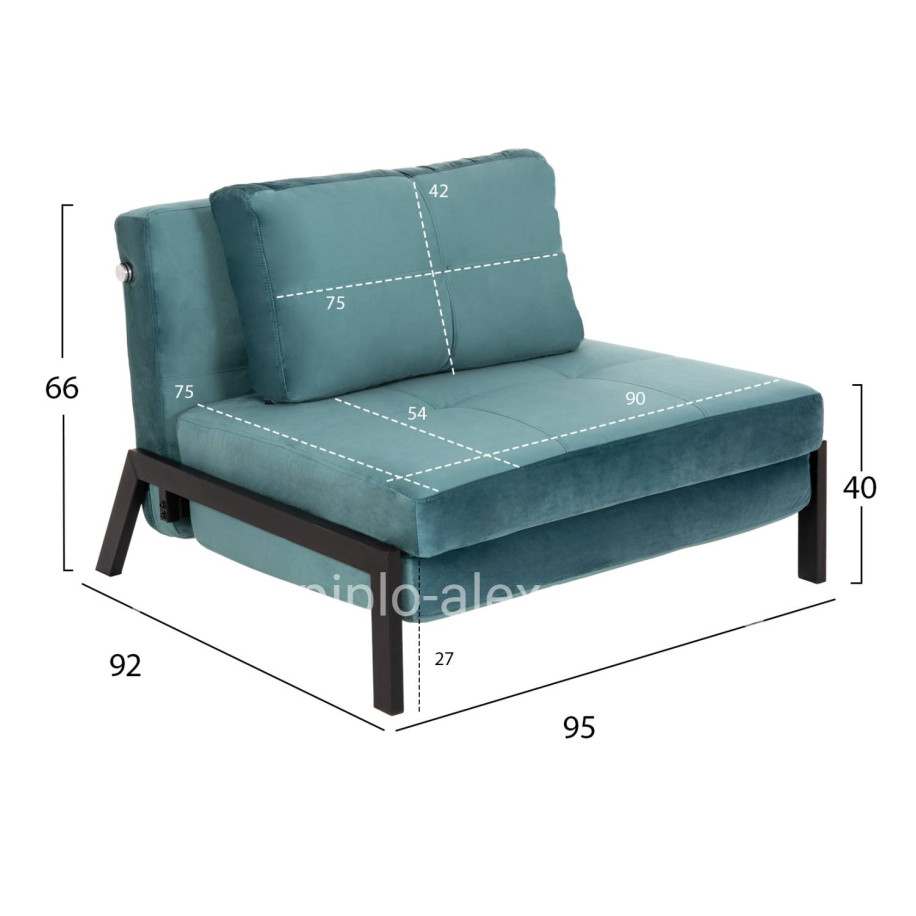 ΠΟΛΥΘΡΟΝΑ ΚΡΕΒΑΤΙ CONSTANCE ΑΠΟ ΒΕΛΟΥΔΟ ΒΕΡΑΜΑΝ HM3078.15 95x92x66Υ εκ.