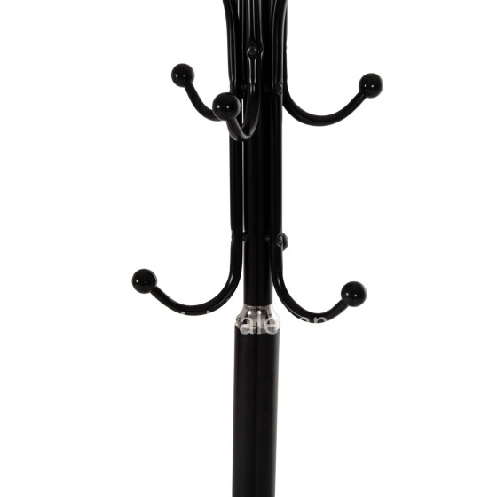 FLOOR STANDING HANGER HM9573.01 METALLIC 13 HANGING POSITIONS-BLACK Φ37x180Hcm.