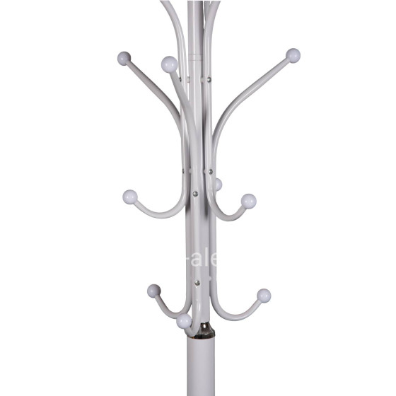 FLOOR STANDING HANGER HM9573.02 METALLIC 13 HANGING POSITIONS-WHITE Φ37x180Hcm.
