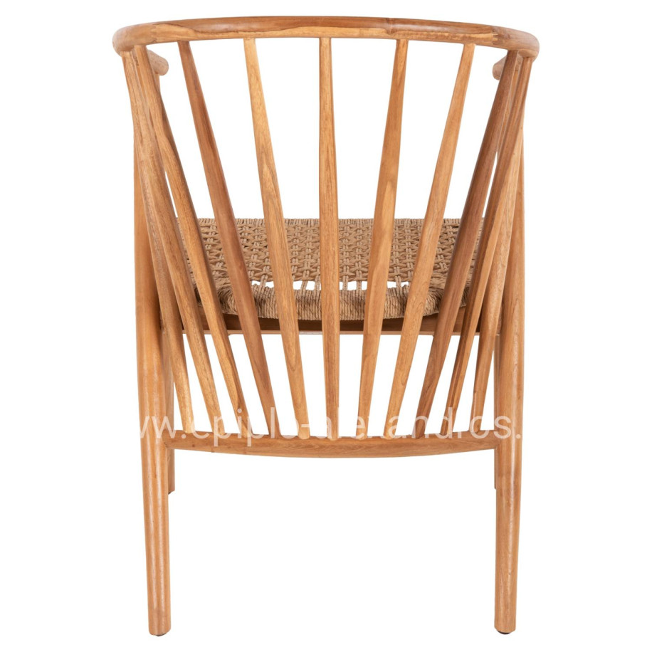 ΠΟΛΥΘΡΟΝΑ PERMAINE HM9825 ΞΥΛΟ ΤΕΑΚ-ΣΥΝΘΕΤΙΚΟ ΣΧΟΙΝΙ ΦΥΣΙΚΟ 57,5x59,5x82Yεκ.