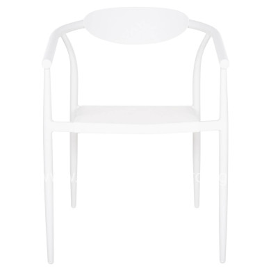 ARMCHAIR SERLY HM6052.01 WHITE ALUMINUM-WHITE TEXTILENE 56x61x74,5Hcm.