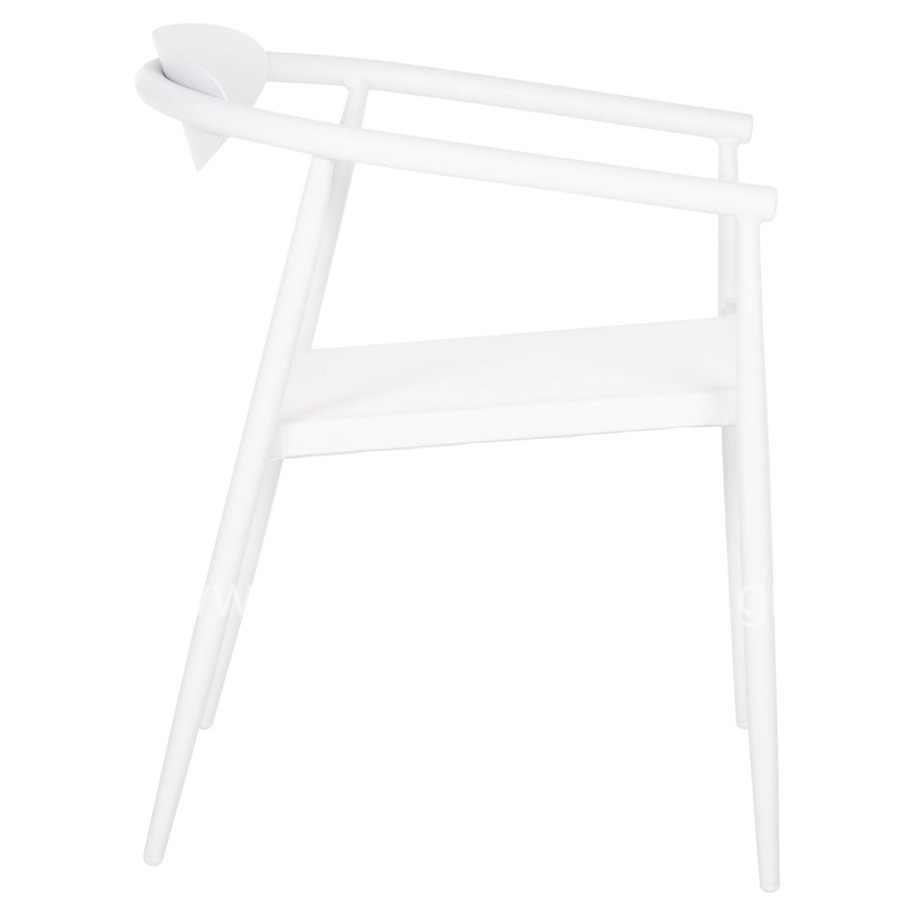 ARMCHAIR SERLY HM6052.01 WHITE ALUMINUM-WHITE TEXTILENE 56x61x74,5Hcm.