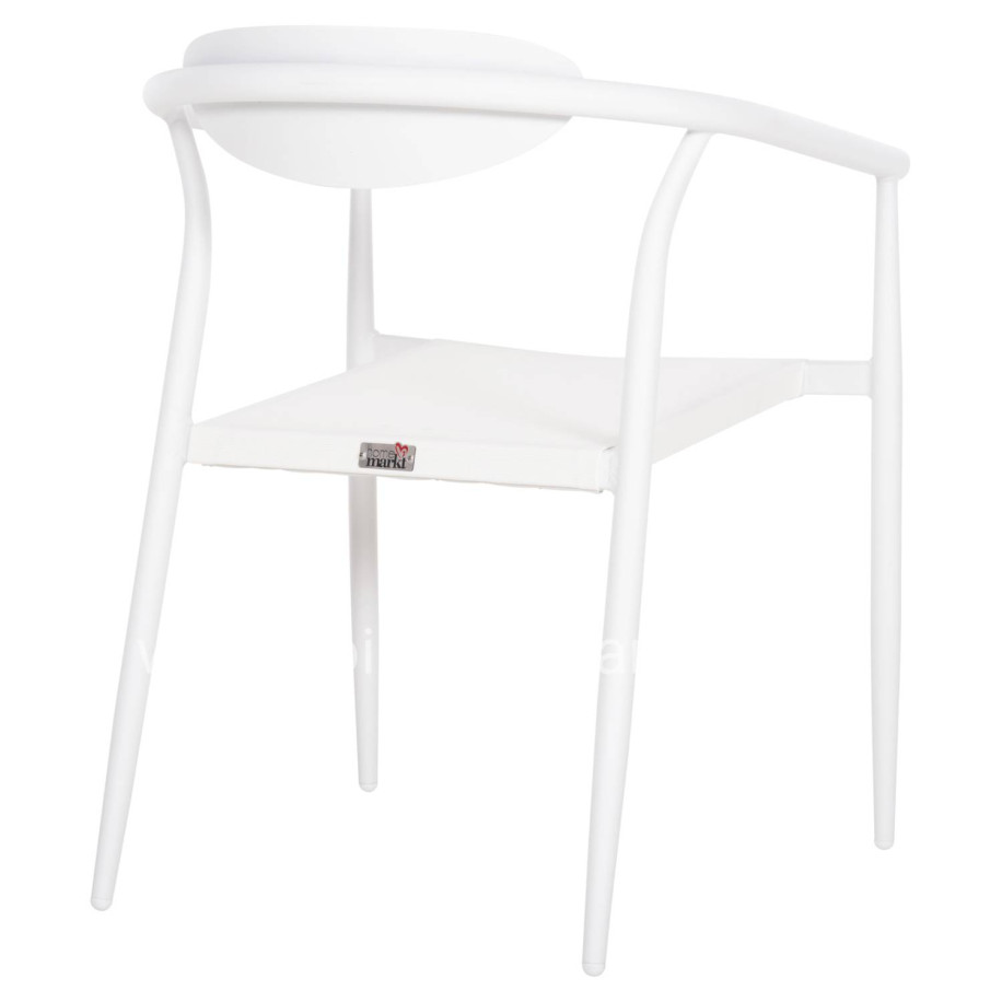 ARMCHAIR SERLY HM6052.01 WHITE ALUMINUM-WHITE TEXTILENE 56x61x74,5Hcm.