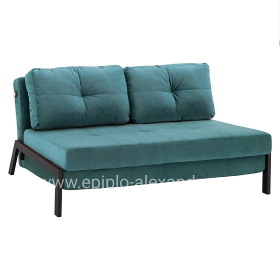 SOFA-BED CONSTANCE HM3079.15 MINT VELVET 2½-SEATER 151x92x66Hcm.