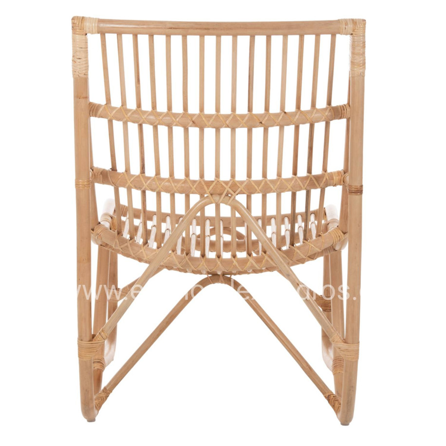 ΠΟΛΥΘΡΟΝΑ GRINN HM9815.01 ΡΑΒΔΟΙ RATTAN ΣΕ ΦΥΣΙΚΟ 56,5x73,5x79,5Υ εκ.