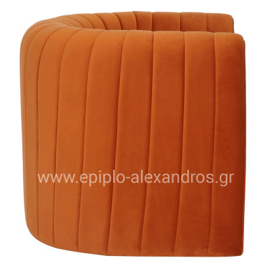 ΠΟΛΥΘΡΟΝΑ RIKER HM9682.05 ΜΕΤΑΛΛΙΚΟΣ ΣΚΕΛΕΤΟΣ-ΠΟΡΤΟΚΑΛΙ ΒΕΛΟΥΔΟ 92x74x69Υεκ.