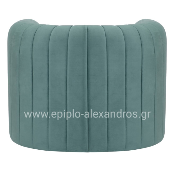 ARMCHAIR RIKER HM9682.06 METAL FRAME-MINT VELVET 92x74x69Hcm.