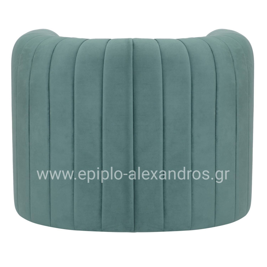 ARMCHAIR RIKER HM9682.06 METAL FRAME-MINT VELVET 92x74x69Hcm.