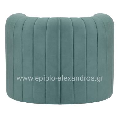 ARMCHAIR RIKER HM9682.06 METAL FRAME-MINT VELVET 92x74x69Hcm.