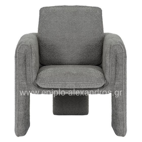 ΠΟΛΥΘΡΟΝΑ CRUSHER HM9681.01 ΓΚΡΙ ΜΠΟΥΚΛΕ ΥΦΑΣΜΑ-ΜΕΤΑΛΛΙΚΟΣ ΣΚΕΛΕΤΟΣ 82x78x87Υεκ.