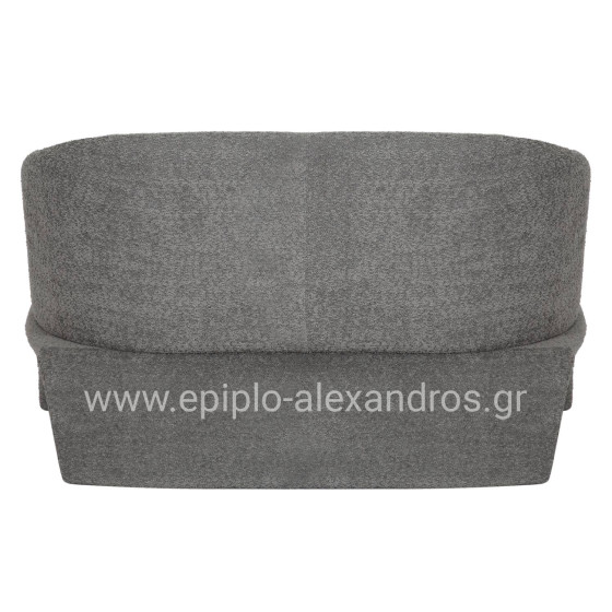 SOFA 2-SEATER BEVY2 HM9678.01 GREY BOUCLE FABRIC-METAL FRAME 128x72x74Hcm.