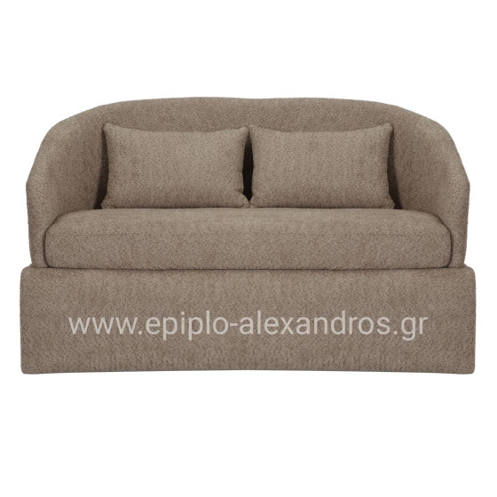 SOFA 2-SEATER BEVY2 HM9678.03 BEIGE BOUCLE FABRIC-METAL FRAME 128x72x74Hcm.