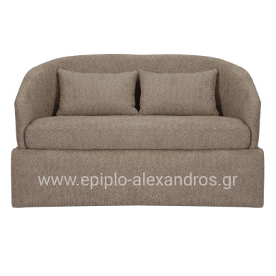 ΚΑΝΑΠΕΣ ΔΙΘΕΣΙΟΣ BEVY2 HM9678.03 ΜΠΕΖ ΜΠΟΥΚΛΕ ΥΦΑΣΜΑ-ΜΕΤΑΛΛΙΚΟΣ ΣΚΕΛΕΤΟΣ 128x72x74Υεκ.