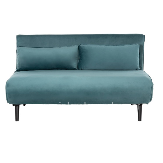 SOFABED FOR 2 PEOPLE ASMA HM3077.15 VELVET IN MINT COLOR 140x80x77Hcm.