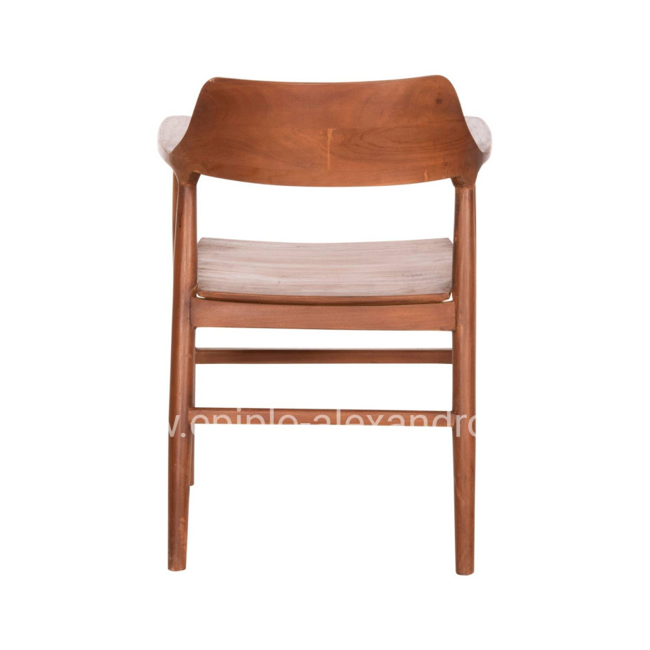 ΠΟΛΥΘΡΟΝΑ ΤΡΑΠΕΖΑΡΙΑΣ NIONI HM9476.01 ΞΥΛΟ ΤΕΑΚ-ΚΑΡΥΔΙ ΧΡΩΜΑ 57x53x77Yεκ.