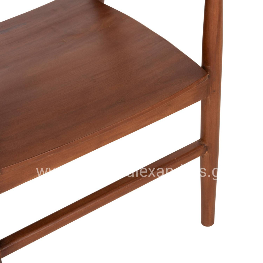 ΠΟΛΥΘΡΟΝΑ ΤΡΑΠΕΖΑΡΙΑΣ NIONI HM9476.01 ΞΥΛΟ ΤΕΑΚ-ΚΑΡΥΔΙ ΧΡΩΜΑ 57x53x77Yεκ.