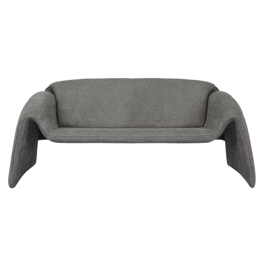 SOFA 2-SEATER LAFORGE HM9680.01 METAL FRAME-GREY BOUCLE FABRIC 160x80x63Hcm.