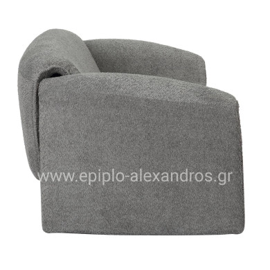 SOFA 2-SEATER LAFORGE HM9680.01 METAL FRAME-GREY BOUCLE FABRIC 160x80x63Hcm.