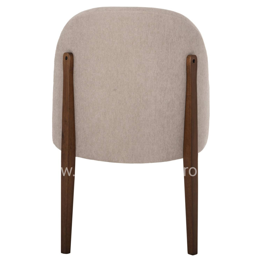 ΚΑΡΕΚΛΑ ΤΡΑΠΕΖΑΡΙΑΣ RAMMER HM9744.02 RUBBERWOOD ΣΕ ΚΑΡΥΔΙ-ΕΚΡΟΥ ΥΦΑΣΜΑ 57x55x86Υεκ.