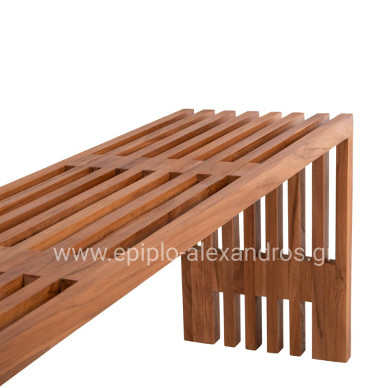 BENCH NYA HM9829 SOLID TEAK WOOD 139,5x34,5x48,5Hcm.