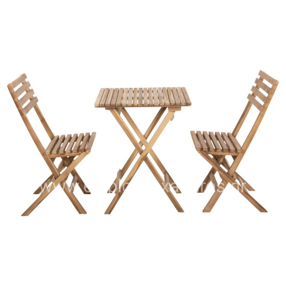 ΣΕΤ 3ΤΜΧ ΕΞΩΤ.ΧΩΡΟΥ ΠΤΥΣΣΟΜΕΝΟ KENDYR HM9907 ΜΑΣΙΦ TEAK ΞΥΛΟ-ΦΥΣΙΚΟ 46x50x88,5Υ