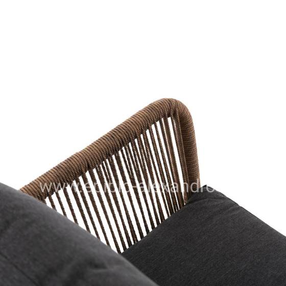 ΚΑΝΑΠΕΣ ΕΞ.ΧΩΡΟΥ BAFFIN HM6054.03 ΑΛΟΥΜ. ΑΝΘΡΑΚΙ-ΣΥΝΘ.RATTAN ΜΠΕΖ-ΑΝΘΡΑΚΙ ΜΑΞΙΛΑΡΙΑ